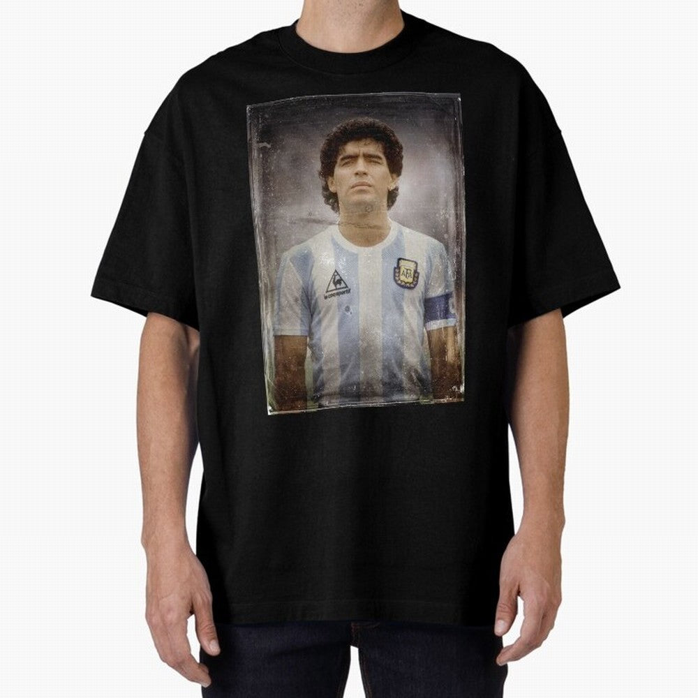 Diego Maradona Classic T-Shirt Remember Iconic Moments from FIFA World Cup 2026 Group Stage Driven by Messi, CR7 and Mbappe, Argentina, France and Brazil Energy, Worldwide Fan Energy, Dramatic Goals, Stadium Lights and Championship Celebrations;