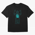 Messi Iconic Celebration Oversized T-Shirt Make Every Kick Count in FIFA World Cup 2026 Group Stage Spirit, Connected to France, Cristiano Ronaldo, Haaland and CR7, Supporter Pride, Iconic Celebrations, Legendary Names and Global Match Day Energy;