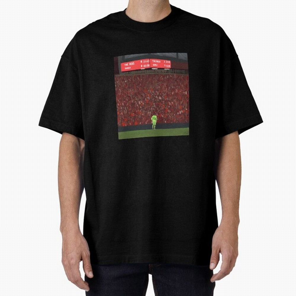 Liverpool 4-0 Barcelona painting Classic T-Shirt Celebrate the FIFA World Cup 2026 USA Canada Mexico Journey through Messi, Neymar and Mbappe Highlights, Argentina, France and Brazil Pride, Fan Favorite Moments, National Team Passion, Big Match