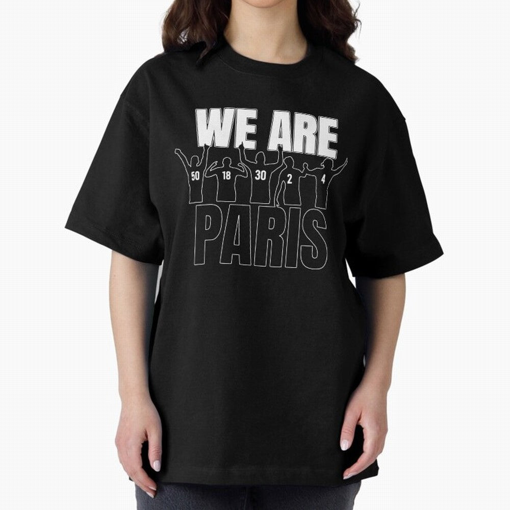 We are Paris Oversized T-Shirt Support Your Favorite Stars during the FIFA World Cup 2026 Group Stage Journey through Neymar, Haaland and Cristiano Ronaldo Highlights, Spain Pride, Football Passion, Legendary Performances, Festival Vibes and