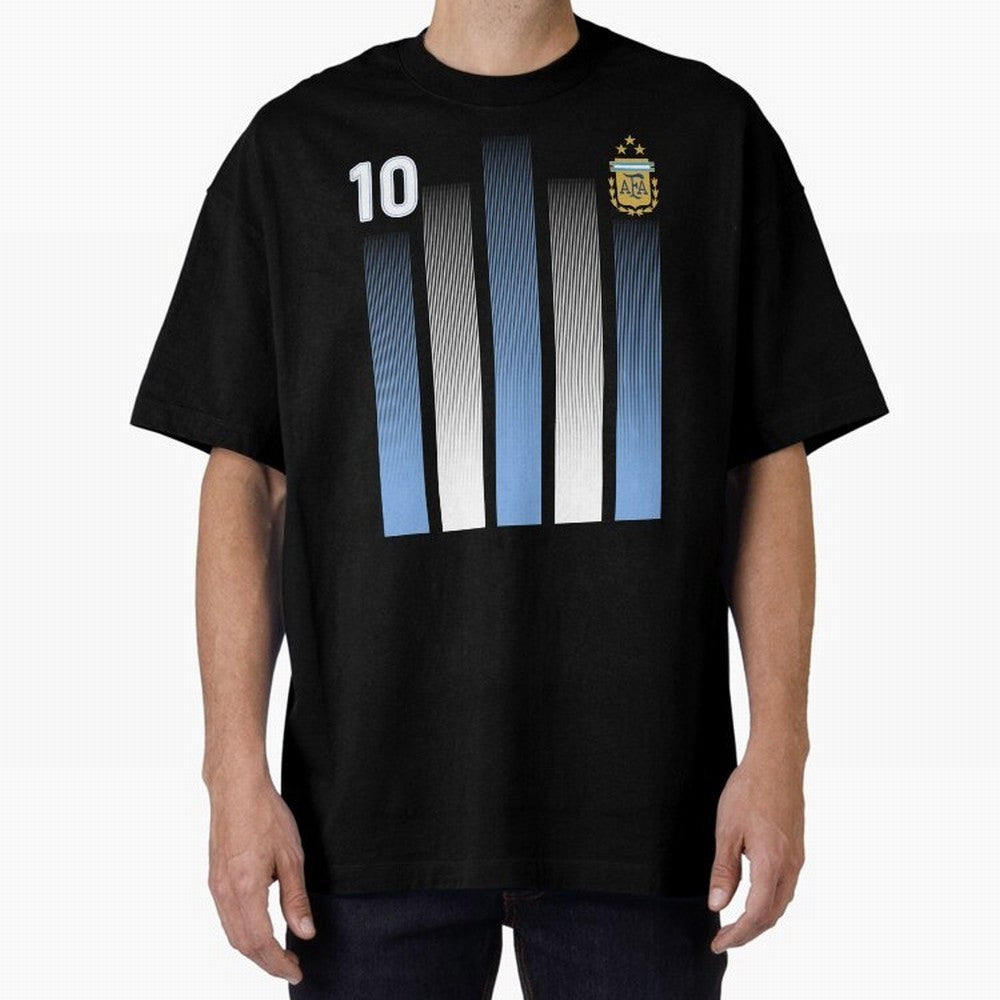 Plaid Blue - White Argentina Football 3-Star Champion World Cup Essential T-Shirt Bring a Vintage Feel to Match Day Hype around FIFA World Cup 2026 USA Canada Mexico, Cristiano Ronaldo, Haaland and CR7, Spain and Netherlands, Classic Soccer