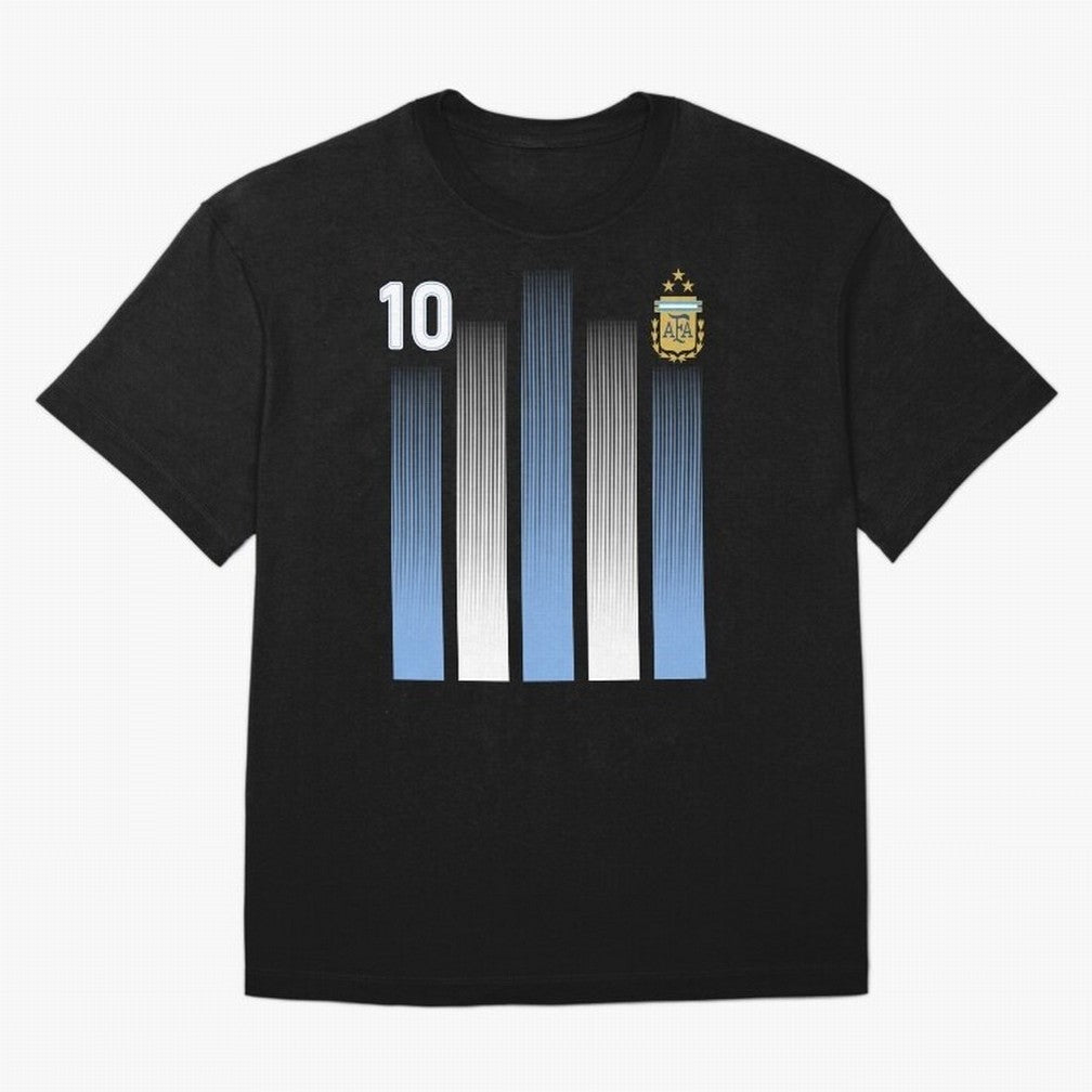Plaid Blue - White Argentina Football 3-Star Champion World Cup Essential T-Shirt Bring a Vintage Feel to Match Day Hype around FIFA World Cup 2026 USA Canada Mexico, Cristiano Ronaldo, Haaland and CR7, Spain and Netherlands, Classic Soccer