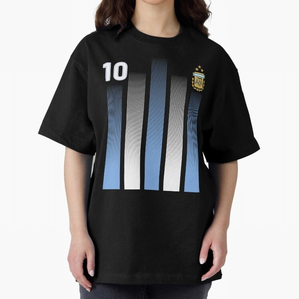 Plaid Blue - White Argentina Football 3-Star Champion World Cup Essential T-Shirt Bring a Vintage Feel to Match Day Hype around FIFA World Cup 2026 USA Canada Mexico, Cristiano Ronaldo, Haaland and CR7, Spain and Netherlands, Classic Soccer