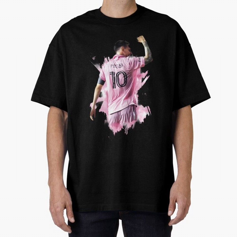 Messi Inter Miami Celebration Art ¨C Football Legend in Pink Jersey Classic T-Shirt Bring International Match Energy to the FIFA World Cup 2026 Group Stage Journey through Neymar Highlights, Spain and Netherlands Pride, Worldwide Fan Energy,