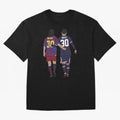 Young Messi and Old Messi Essential T-Shirt Carry the Colors and Pride of Global Football Passion for FIFA World Cup 2026 Group Stage, Connected to CR7, Argentina, France and Brazil, Goal Celebration Energy, Supporter Heritage, Football Icons and