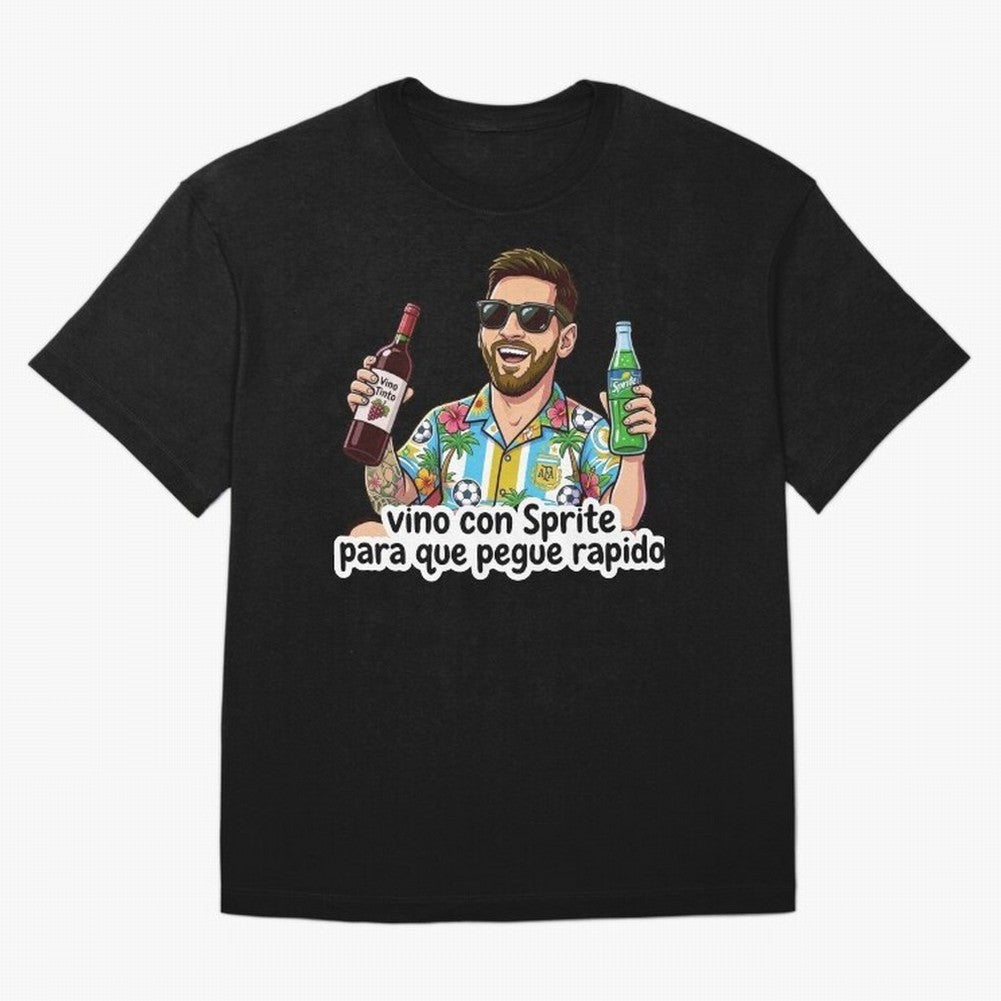 Messi came with a sprite so he could hit fast. Classic T-Shirt Honor the Beautiful Game during Match Day Hype around FIFA World Cup 2026 USA Canada Mexico, CR7, England and Germany, Soccer Culture, Superstar Moments, National Team Dreams and