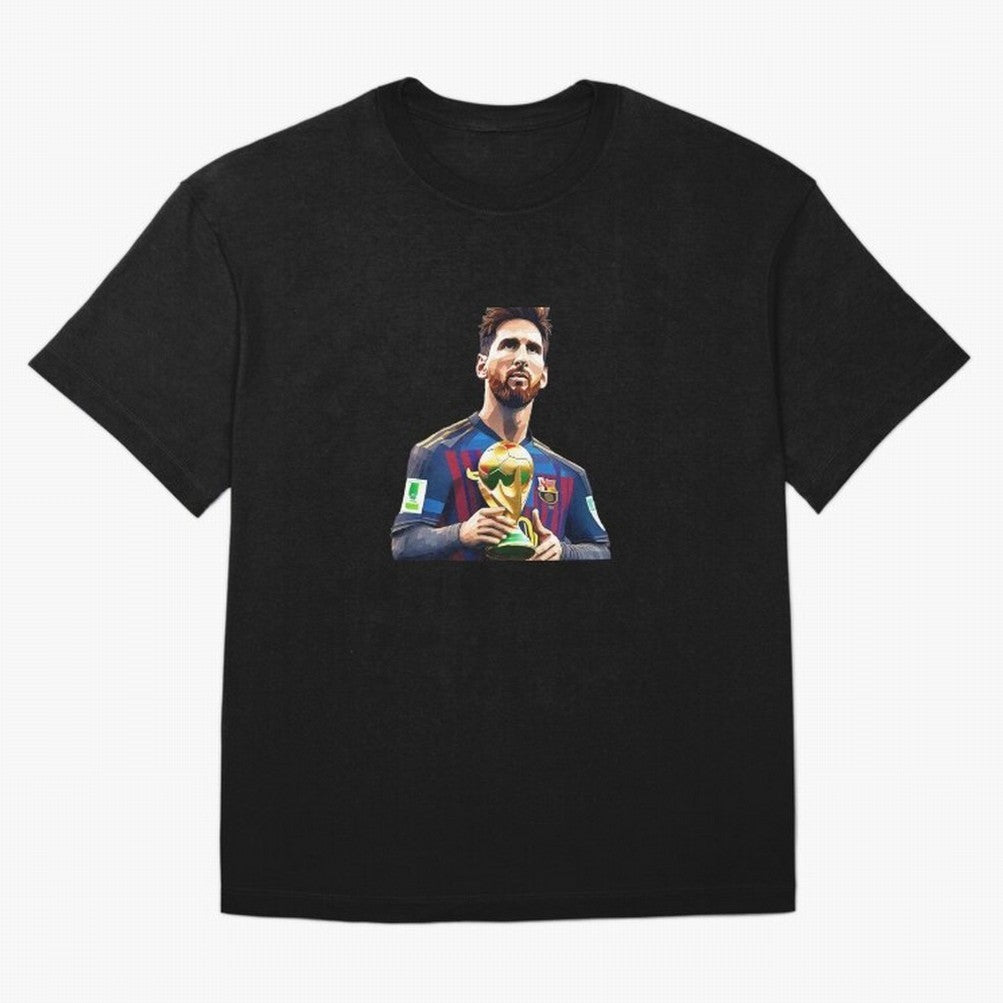 Messi World Cup with Barcelona Jersey Art Gift Classic T-Shirt Remember FIFA World Cup 2026 Group Stage for Fans of Messi and Cristiano Ronaldo and England, Bringing Fan Favorite Moments, National Team Passion, Big Match Drama and Soccer History;