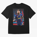 Messi.fcb Oversized T-Shirt Refresh Match Day Hype around FIFA World Cup 2026 Group Stage, CR7 and Messi, Portugal, Vintage Soccer Flavor, Modern Football Stars, National Flags and Final Night Emotion; Ideal for Fans Who Follow Messi, Cristiano