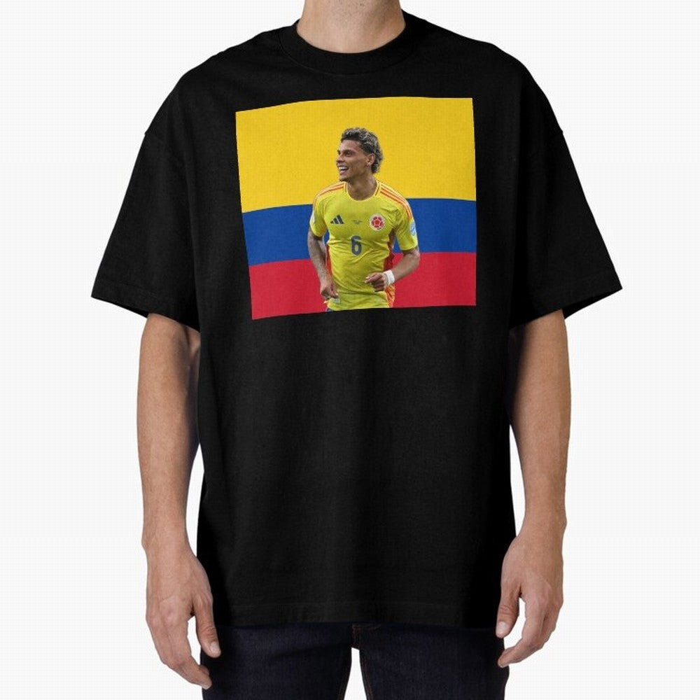 Richard Rios Colombian Flag Oversized T-Shirt Celebrate Unforgettable Nights in Match Day Hype around FIFA World Cup 2026, Haaland, France and Portugal, Classic Soccer Heritage, Championship Pressure, Fan Loyalty and International Pride; Made for
