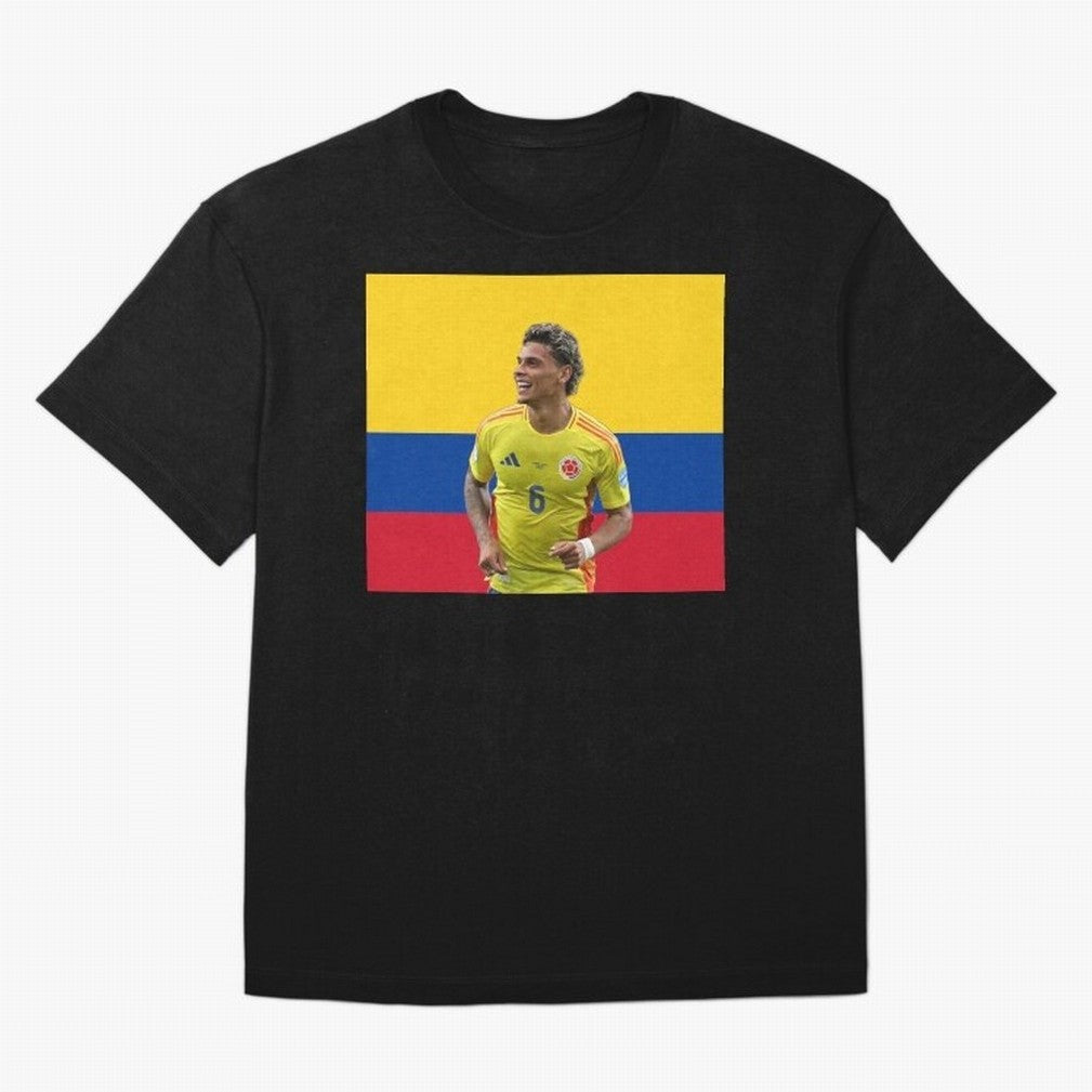 Richard Rios Colombian Flag Oversized T-Shirt Celebrate Unforgettable Nights in Match Day Hype around FIFA World Cup 2026, Haaland, France and Portugal, Classic Soccer Heritage, Championship Pressure, Fan Loyalty and International Pride; Made for