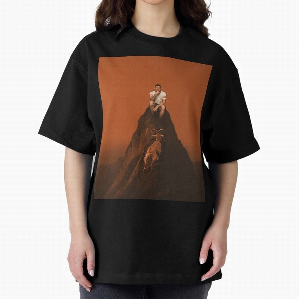 Goat messi football sunset Oversized T-Shirt Celebrate Golden Goal Energy in Match Day Hype around FIFA World Cup 2026, Haaland, Brazil, Portugal and Argentina, Goal Celebration Energy, Supporter Heritage, Football Icons and Worldwide Tournament