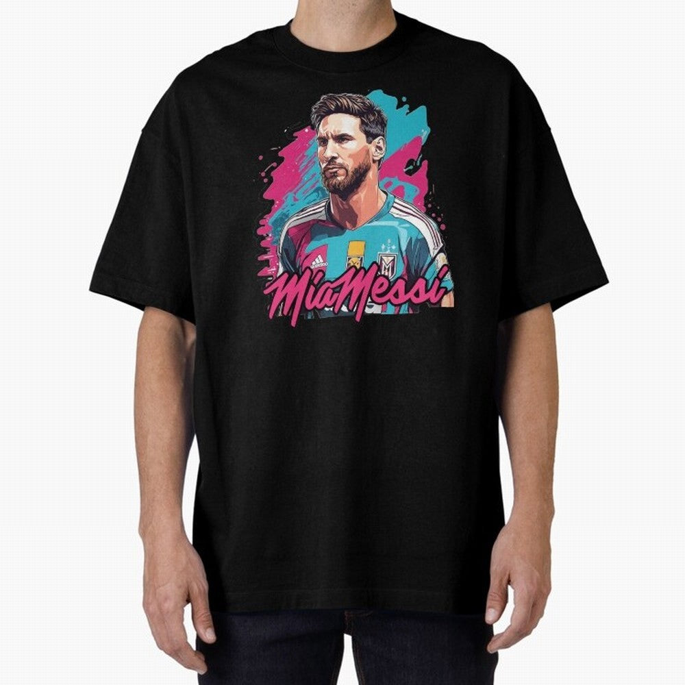 MiaMessi Premium Classic T-Shirt Mark Global Football Passion for FIFA World Cup 2026 USA Canada Mexico, with Messi, Neymar and Mbappe, Brazil, Retro Football Energy, Iconic Rivalries, Trophy Chase Drama and Stadium Atmosphere; Created for Match