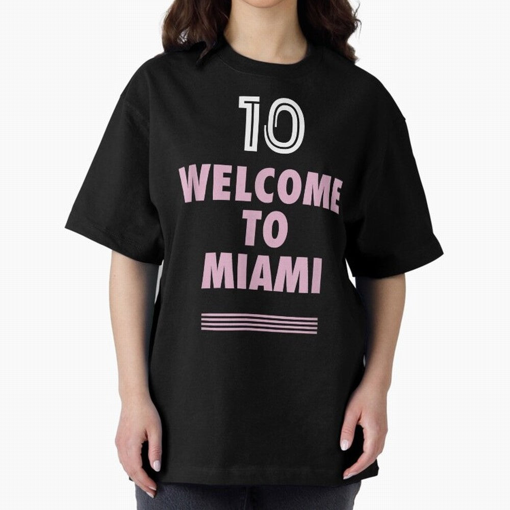 Welcome to Miami 10 - GOAT Classic T-Shirt Experience the FIFA World Cup 2026 Group Stage Journey through Messi and Cristiano Ronaldo Highlights, Argentina and Brazil Pride, Soccer Culture, Superstar Moments, National Team Dreams and Competitive