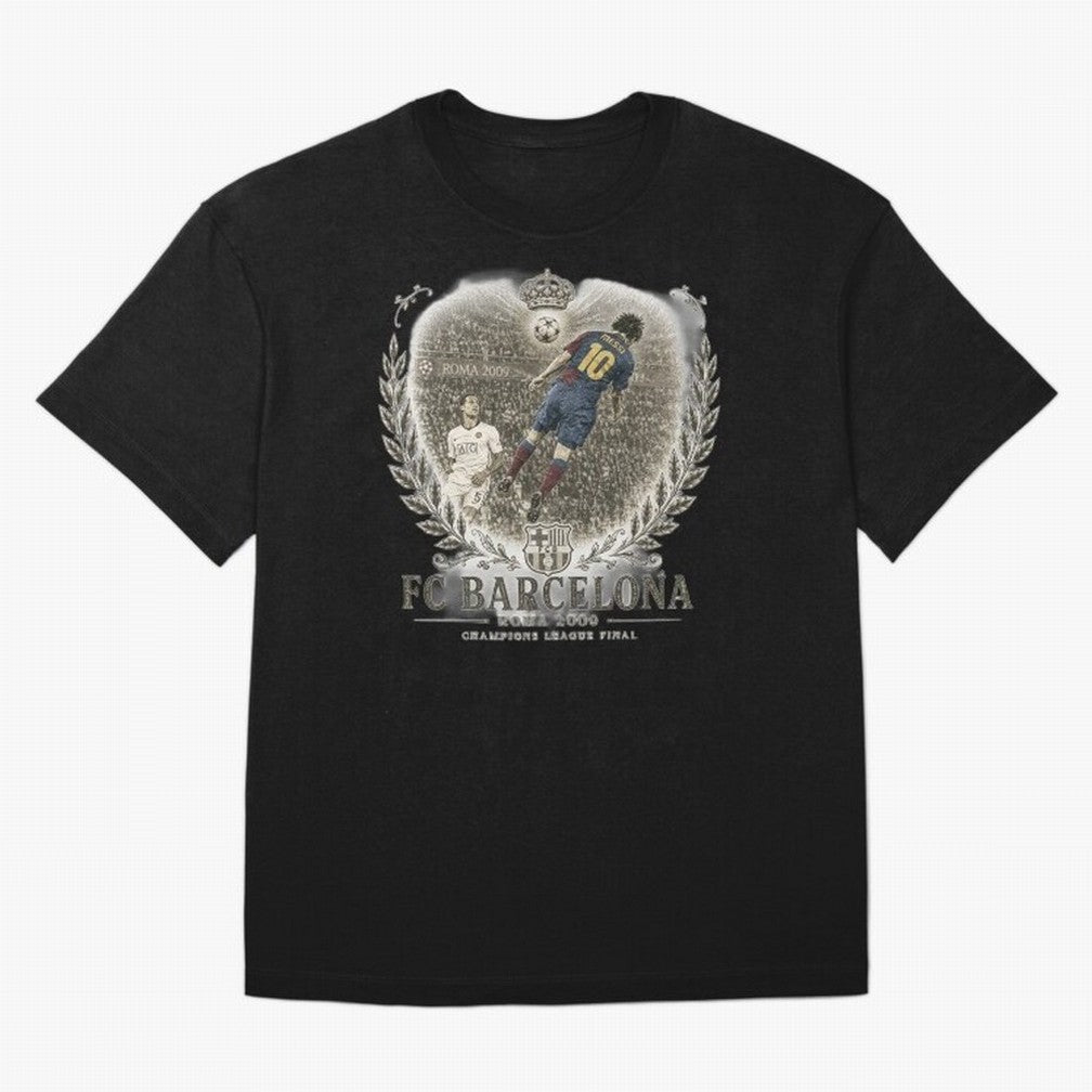 FC Barcelona Rome 2009 Champions League Final Vintage Oversized T-Shirt Feel the Heartbeat of Global Football Passion for FIFA World Cup 2026, Made for Messi, CR7 and Mbappe, Netherlands, Supporter Pride, Iconic Celebrations, Legendary Names and