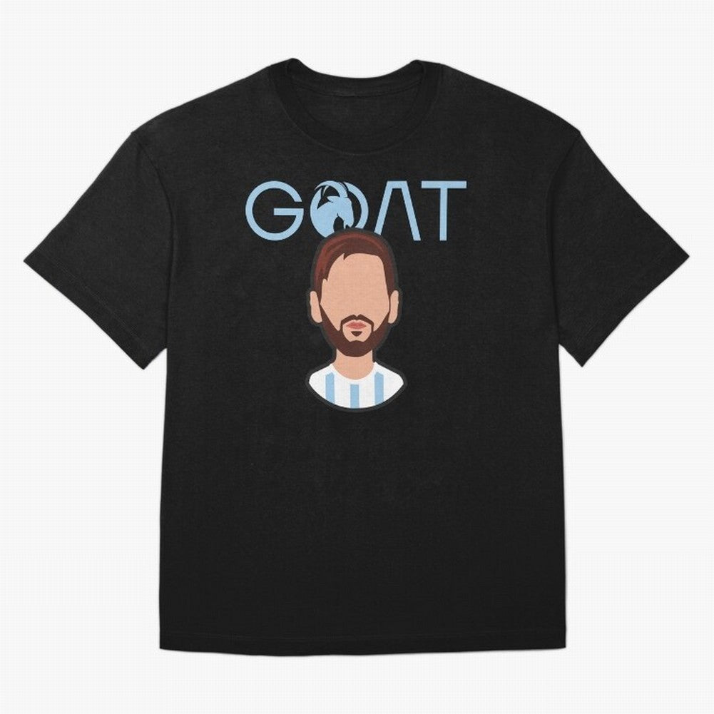 GOAT ¨C Lionel Messi Minimalist Vector Design Classic T-Shirt Show Passion for the Stars of FIFA World Cup 2026 USA Canada Mexico Spirit, Filled with Argentina, Neymar, Retro Football Energy, Iconic Rivalries, Trophy Chase Drama and Stadium