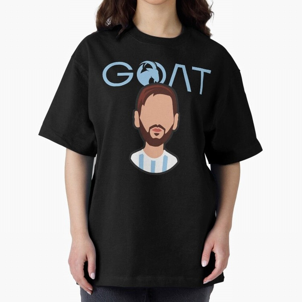 GOAT ¨C Lionel Messi Minimalist Vector Design Classic T-Shirt Show Passion for the Stars of FIFA World Cup 2026 USA Canada Mexico Spirit, Filled with Argentina, Neymar, Retro Football Energy, Iconic Rivalries, Trophy Chase Drama and Stadium