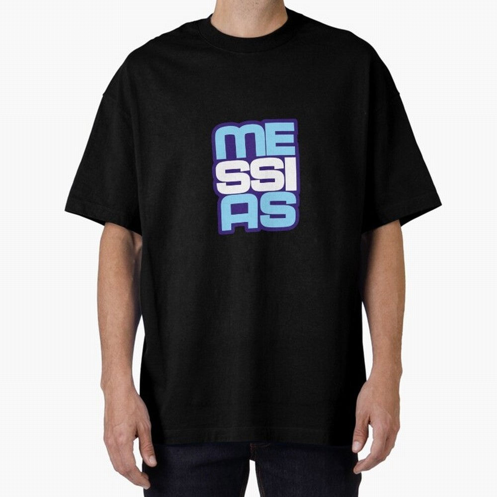 Light blue and white Messias Classic T-Shirt Experience the Global Stage of Global Football Passion for FIFA World Cup 2026, Built around Messi and Cristiano Ronaldo, Argentina and Brazil, Fan Favorite Moments, National Team Passion, Big Match