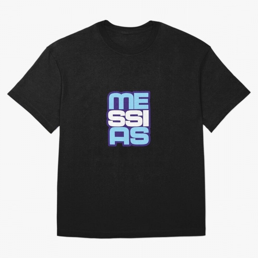 Light blue and white Messias Classic T-Shirt Experience the Global Stage of Global Football Passion for FIFA World Cup 2026, Built around Messi and Cristiano Ronaldo, Argentina and Brazil, Fan Favorite Moments, National Team Passion, Big Match