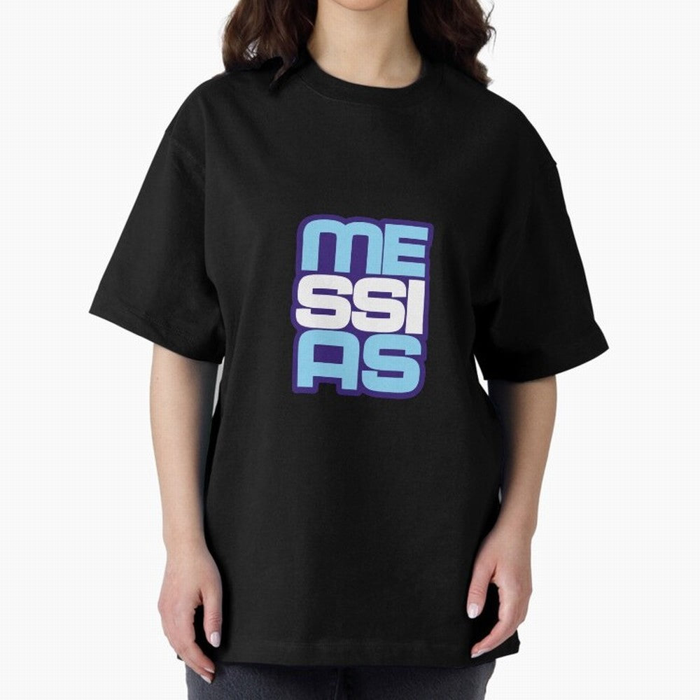 Light blue and white Messias Classic T-Shirt Experience the Global Stage of Global Football Passion for FIFA World Cup 2026, Built around Messi and Cristiano Ronaldo, Argentina and Brazil, Fan Favorite Moments, National Team Passion, Big Match