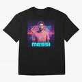 Inter Miami? Football Legend Messi Cyberpunk Retro Futurist Design (Version 5) Classic T-Shirt Make Every Match About FIFA World Cup 2026 Group Stage Highlighting Messi, Neymar and Mbappe, Argentina and Brazil Energy, Supporter Pride, Iconic