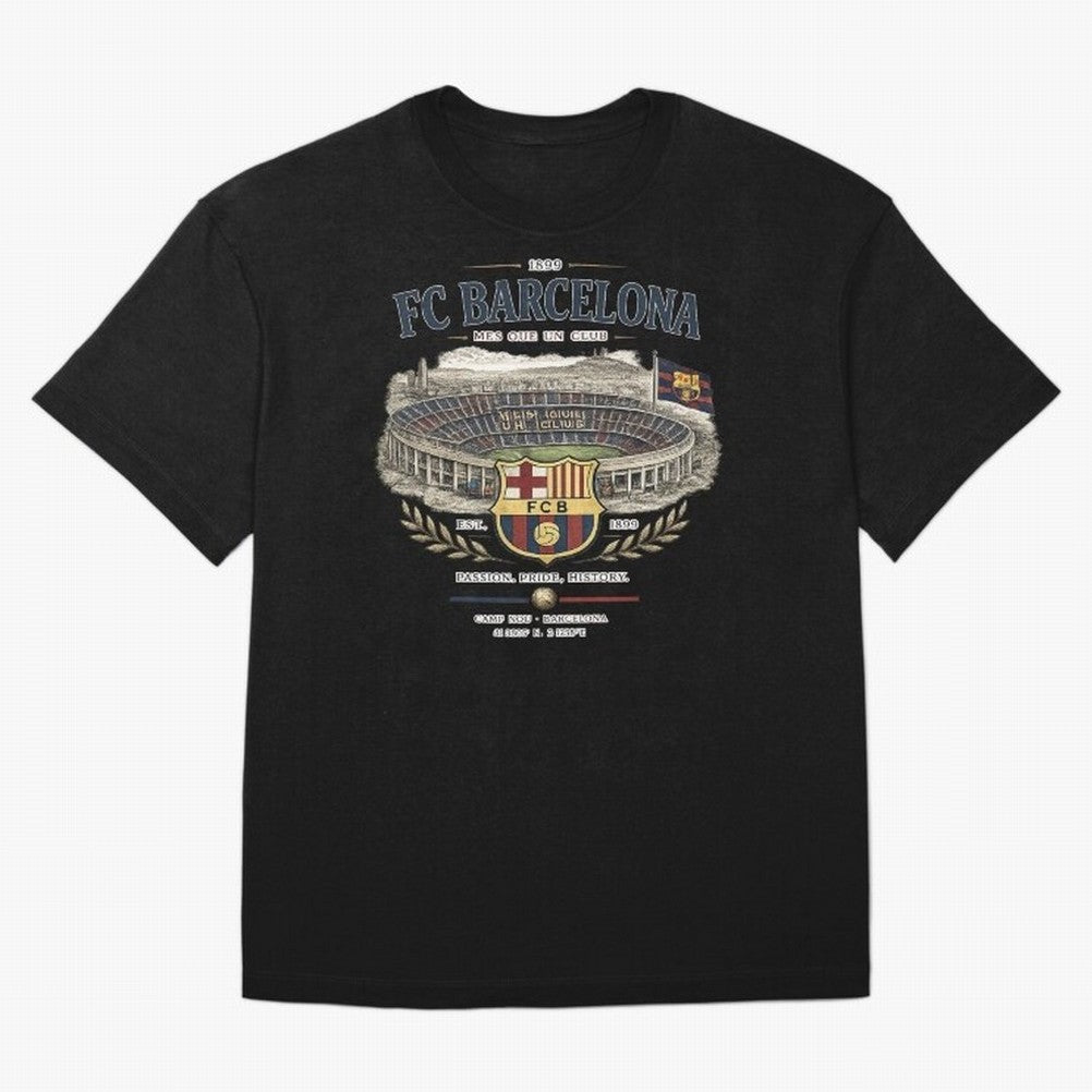 FC Barcelona Vintage Football Streetwear Oversized T-Shirt Carry the Colors and Pride of Global Football Passion for FIFA World Cup 2026 USA Canada Mexico, Centered on Haaland, Germany, Football Festival Excitement, Trophy Ambitions, Country