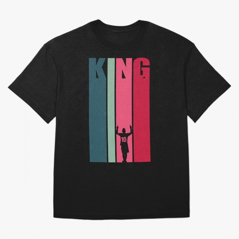 Soccer's King. Oversized T-Shirt Mark FIFA World Cup 2026 Group Stage for Fans of Neymar, Haaland and Cristiano Ronaldo and Brazil, Bringing Football Festival Excitement, Trophy Ambitions, Country Rivalries and Star Player Buzz; Built for