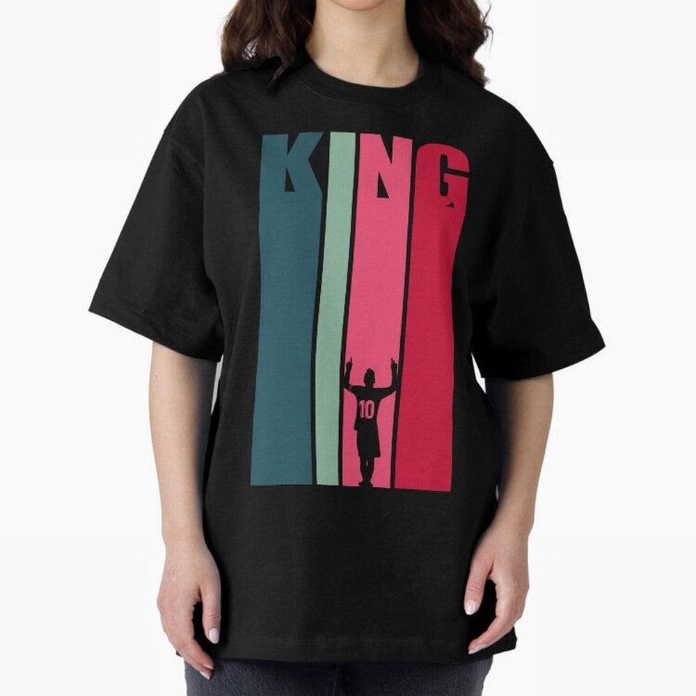 Soccer's King. Oversized T-Shirt Mark FIFA World Cup 2026 Group Stage for Fans of Neymar, Haaland and Cristiano Ronaldo and Brazil, Bringing Football Festival Excitement, Trophy Ambitions, Country Rivalries and Star Player Buzz; Built for