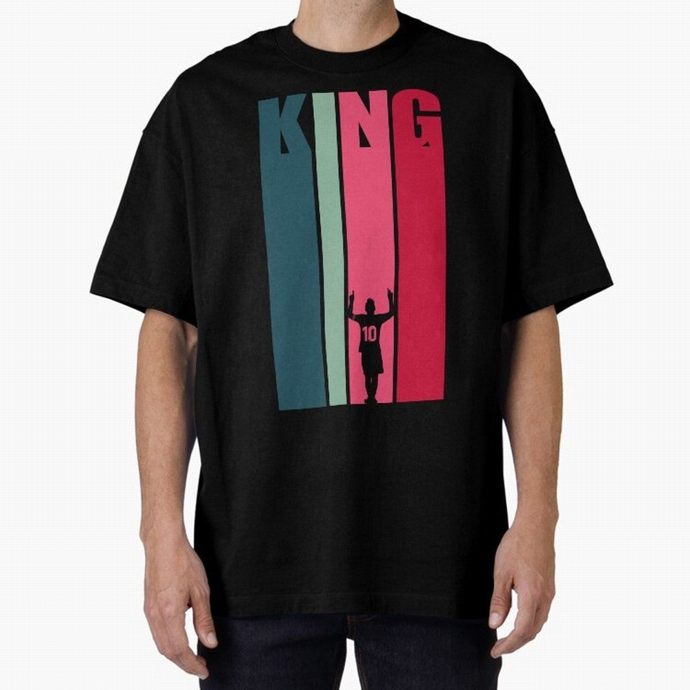 Soccer's King. Oversized T-Shirt Mark FIFA World Cup 2026 Group Stage for Fans of Neymar, Haaland and Cristiano Ronaldo and Brazil, Bringing Football Festival Excitement, Trophy Ambitions, Country Rivalries and Star Player Buzz; Built for