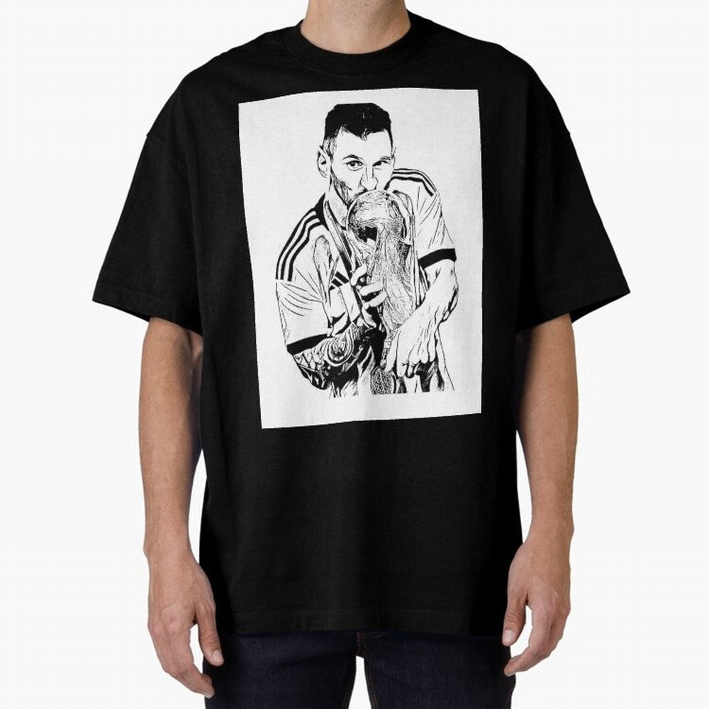 Drawing Leo Messi Classic T-Shirt Bring Trophy Dreams to FIFA World Cup 2026 Spirit, Connected to England and Germany, Mbappe, Champion Mindset, Group Stage Buzz, Knockout Tension and Passionate Fan Culture; Ideal for Football Dads, Football Moms,