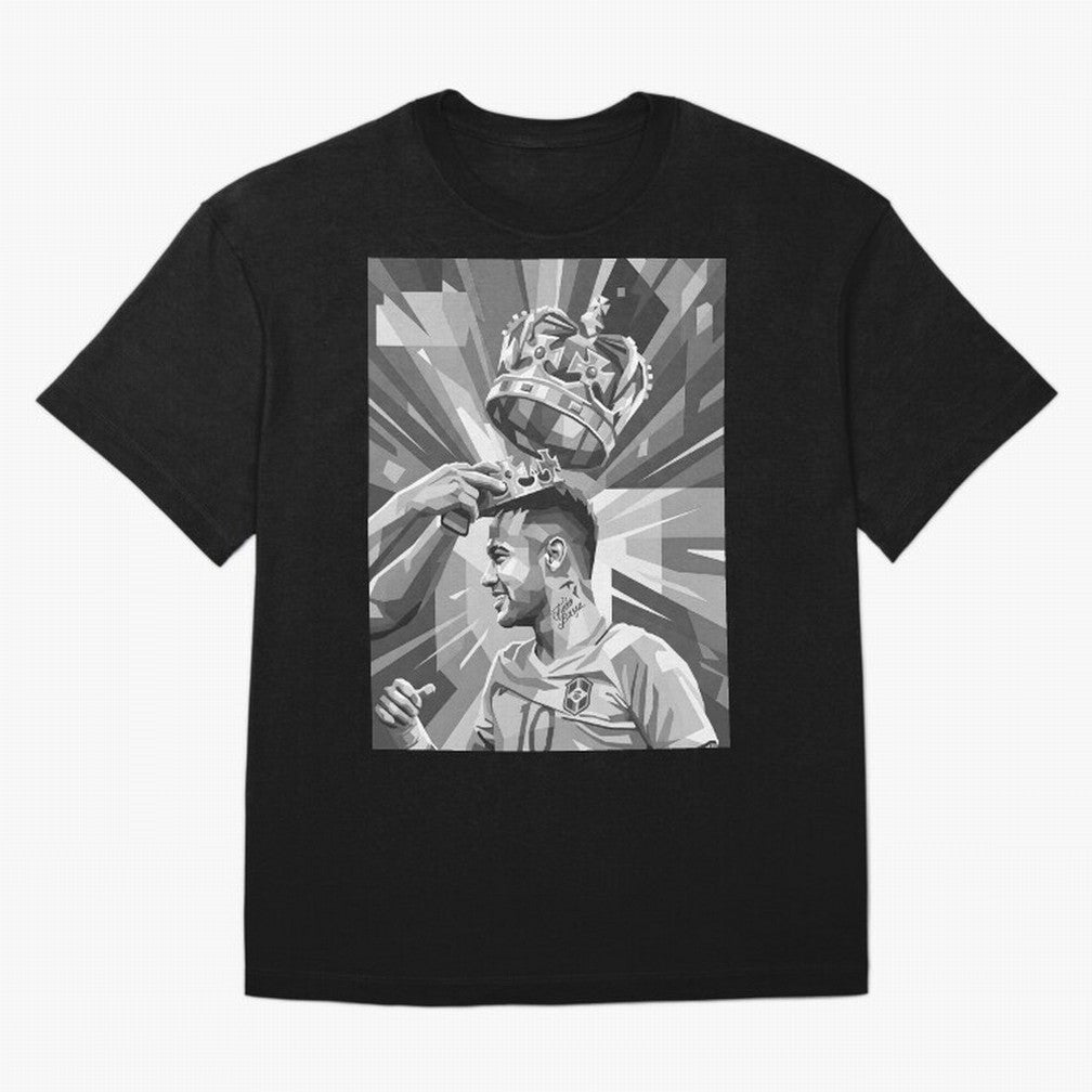 Neymar Grayscale Classic T-Shirt Show Passion for the Stars of FIFA World Cup 2026 Group Stage Spirit, Driven by Brazil, Portugal and Argentina, Neymar, Haaland and Cristiano Ronaldo, Worldwide Fan Energy, Dramatic Goals, Stadium Lights and