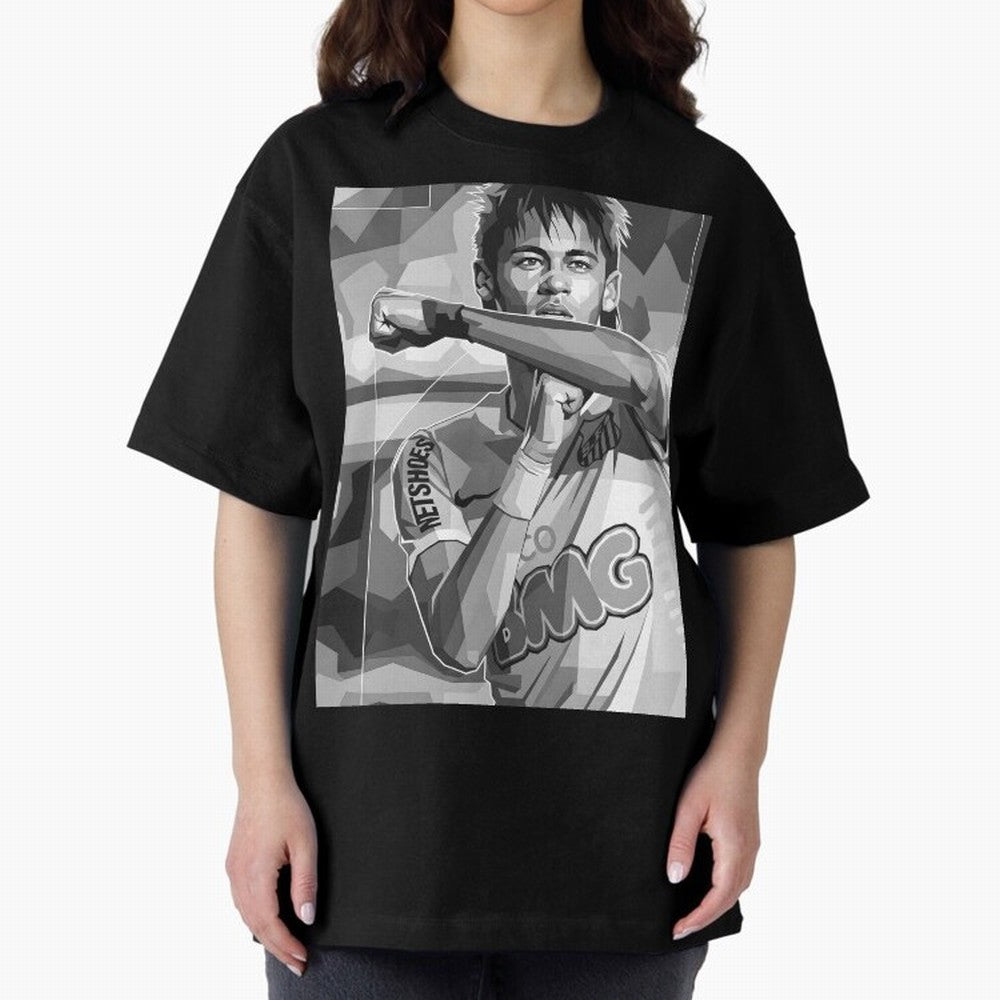 Neymar Grayscale Classic T-Shirt Bring Supporter Culture to Global Football Passion for FIFA World Cup 2026 Group Stage, Driven by Haaland, England, Championship Spirit, Famous Goals, Roaring Crowds and International Football Unity; Built for
