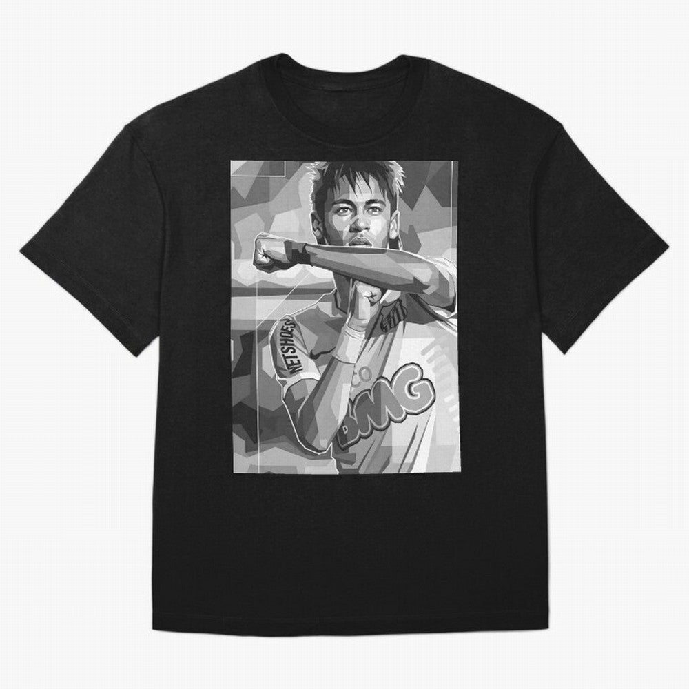 Neymar Grayscale Classic T-Shirt Bring Supporter Culture to Global Football Passion for FIFA World Cup 2026 Group Stage, Driven by Haaland, England, Championship Spirit, Famous Goals, Roaring Crowds and International Football Unity; Built for