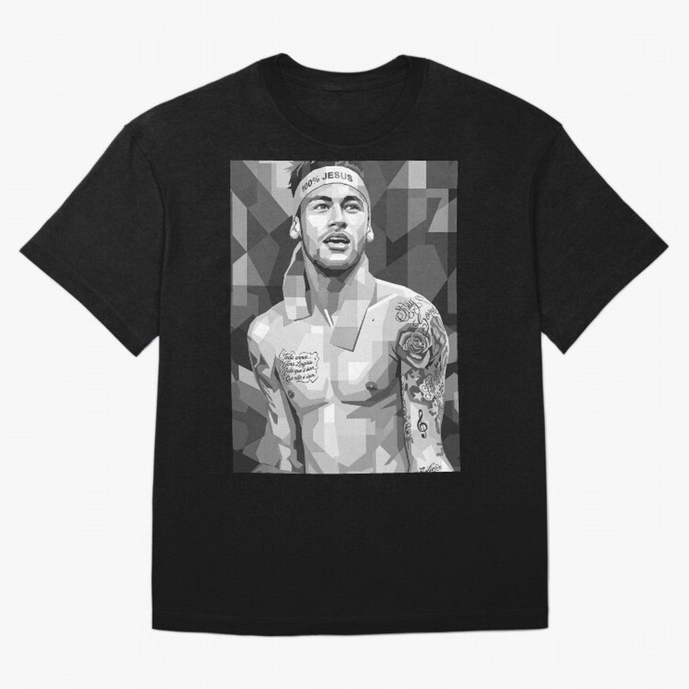 Neymar Grayscale Classic T-Shirt Show Your Stadium Side during the FIFA World Cup 2026 Journey through Mbappe Highlights, Spain Pride, Football Passion, Legendary Performances, Festival Vibes and Supporter Community; Ideal for Football Dads,