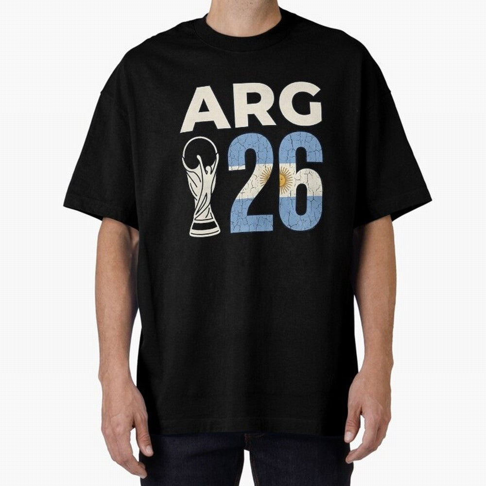Argentina Football World Cup 2026 - Vintage Arg 26 Flag Design Essential T-Shirt Feel the Trophy Chase of FIFA World Cup 2026 Group Stage Built around Neymar, Haaland and Cristiano Ronaldo, Argentina Energy, Soccer Culture, Superstar Moments,
