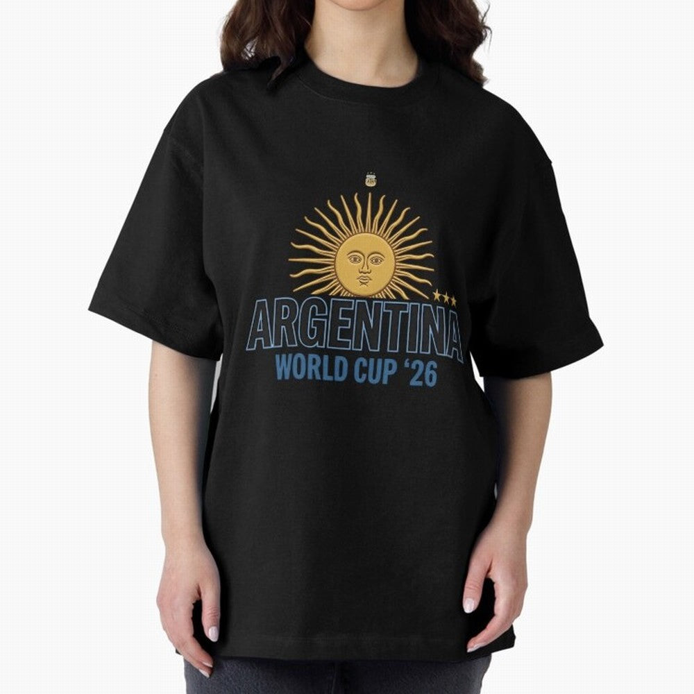 Argentina Football Sun of May - World Cup 2026 Gold Edition Essential T-Shirt Get Ready for FIFA World Cup 2026 Group Stage for Fans of Mbappe and Neymar and Brazil, Portugal and Argentina, Bringing Supporter Pride, Iconic Celebrations, Legendary