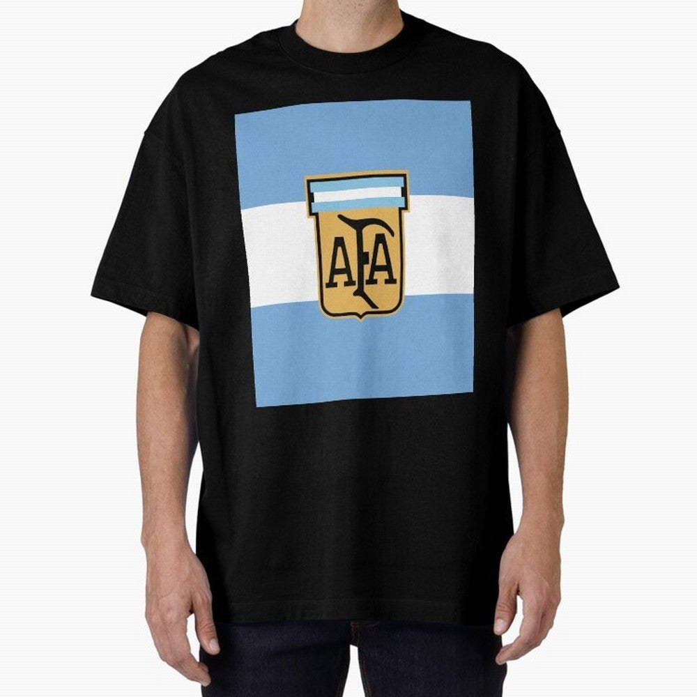 Argentina | 2026 World Cup Fan Apparel Oversized T-Shirt Follow the Road to FIFA World Cup 2026 USA Canada Mexico Highlighting Haaland, France Energy, Stadium Memories, Football Loyalty, International Chants and Championship Tradition; Ideal for