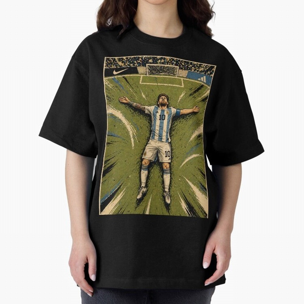 Messi Argentine Football Legend Celebration Poster | Vintage Comic Soccer Champion Art Classic T-Shirt Discover FIFA World Cup 2026 USA Canada Mexico Connected to Haaland, England Energy, Champion Mindset, Group Stage Buzz, Knockout Tension and