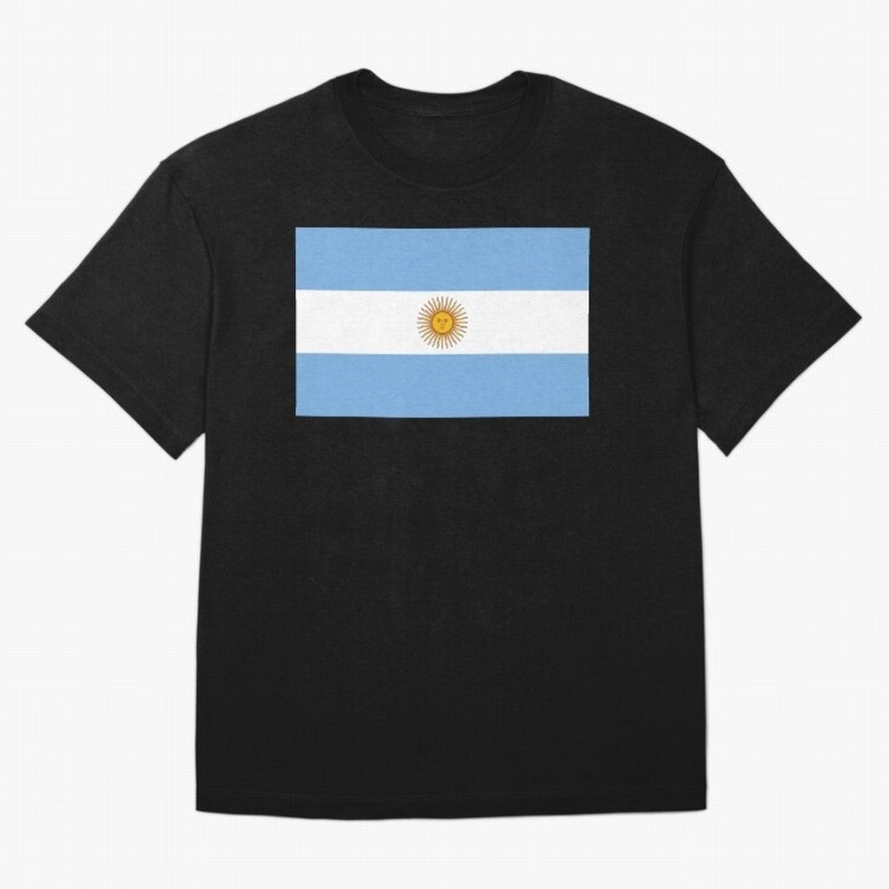 Argentina Oversized T-Shirt Showcase Global Football Passion for FIFA World Cup 2026 USA Canada Mexico, with Messi, CR7 and Mbappe, Spain and Netherlands, Vintage Soccer Flavor, Modern Football Stars, National Flags and Final Night Emotion; Created