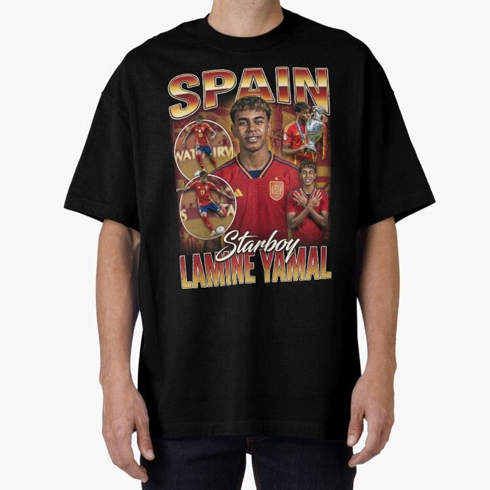 Lamine Yamal Starboy Vintage Classic T-Shirt Honor Football Greatness during Global Football Passion for FIFA World Cup 2026 Group Stage, Inspired by Mbappe, France and Portugal, Worldwide Fan Energy, Dramatic Goals, Stadium Lights and Championship