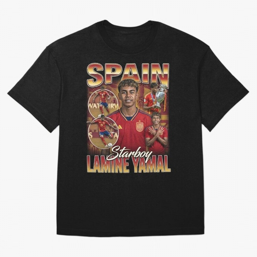 Lamine Yamal Starboy Vintage Classic T-Shirt Honor Football Greatness during Global Football Passion for FIFA World Cup 2026 Group Stage, Inspired by Mbappe, France and Portugal, Worldwide Fan Energy, Dramatic Goals, Stadium Lights and Championship