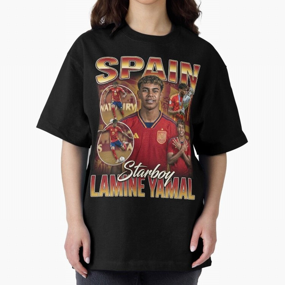 Lamine Yamal Starboy Vintage Classic T-Shirt Honor Football Greatness during Global Football Passion for FIFA World Cup 2026 Group Stage, Inspired by Mbappe, France and Portugal, Worldwide Fan Energy, Dramatic Goals, Stadium Lights and Championship