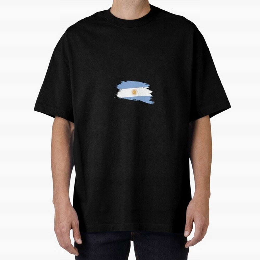 Argentina Oversized T-Shirt Bring a Vintage Feel to the FIFA World Cup 2026 Journey through Messi, CR7 and Mbappe Highlights, England and Germany Pride, Fan Favorite Moments, National Team Passion, Big Match Drama and Soccer History; Ideal for
