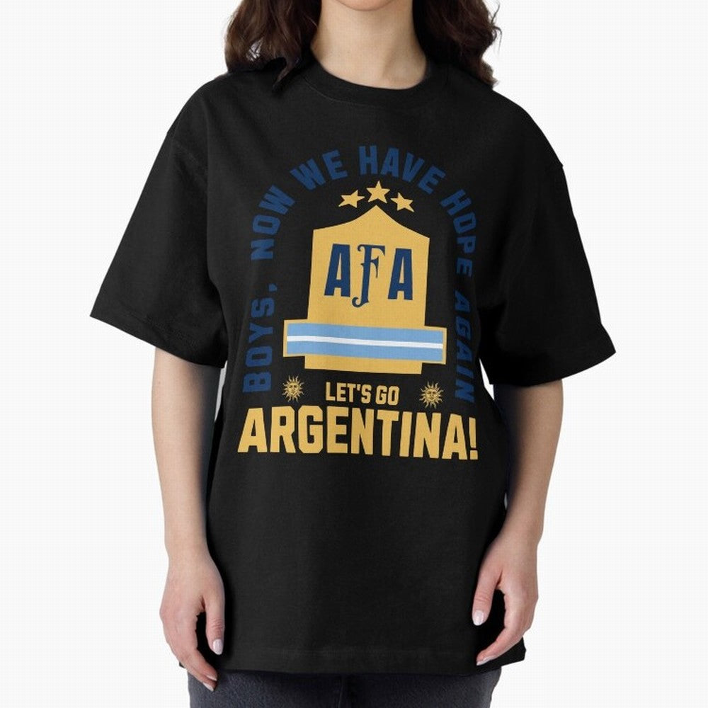 Argentina Soccer 2026 Boys We Have Hope Again Fan Design Classic T-Shirt Show Match Day Excitement for FIFA World Cup 2026 Inspired by Neymar, Brazil, Portugal and Argentina Energy, Worldwide Fan Energy, Dramatic Goals, Stadium Lights and