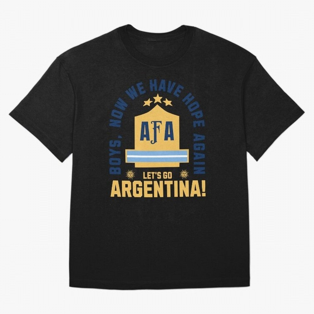 Argentina Soccer 2026 Boys We Have Hope Again Fan Design Classic T-Shirt Show Match Day Excitement for FIFA World Cup 2026 Inspired by Neymar, Brazil, Portugal and Argentina Energy, Worldwide Fan Energy, Dramatic Goals, Stadium Lights and