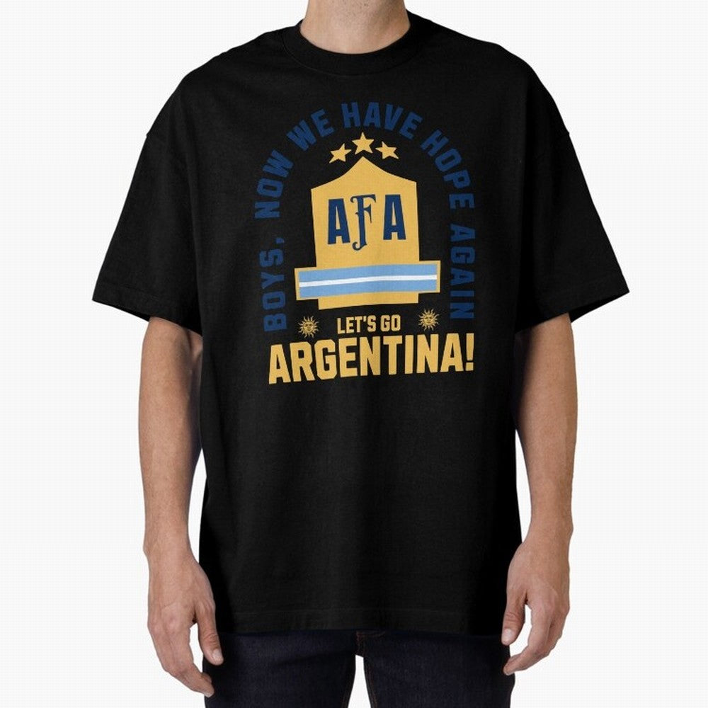 Argentina Soccer 2026 Boys We Have Hope Again Fan Design Classic T-Shirt Show Match Day Excitement for FIFA World Cup 2026 Inspired by Neymar, Brazil, Portugal and Argentina Energy, Worldwide Fan Energy, Dramatic Goals, Stadium Lights and
