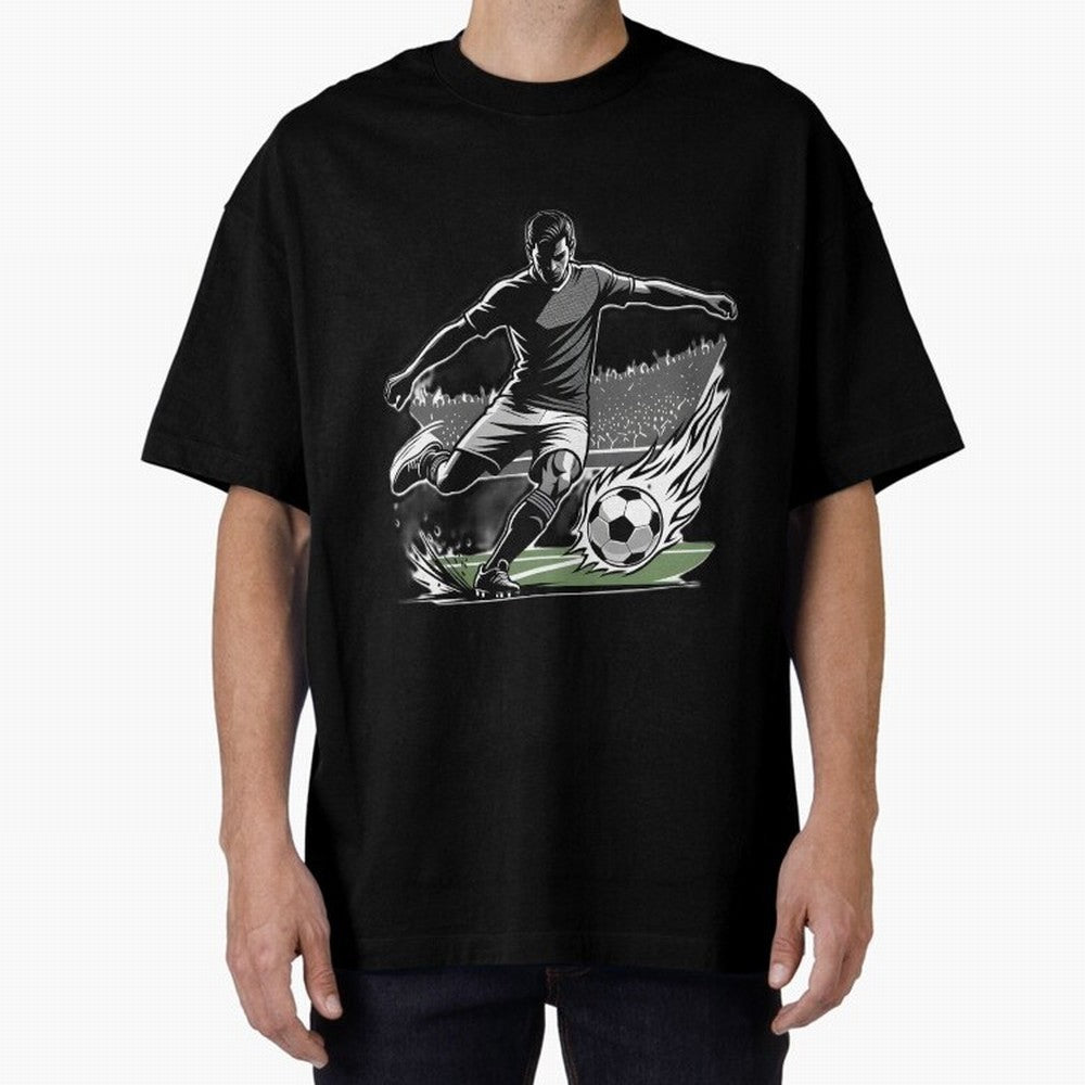 Soccer Player Classic T-Shirt Show Support during Global Football Passion for FIFA World Cup 2026 Group Stage, Highlighting Messi and Cristiano Ronaldo, Brazil, Retro Football Energy, Iconic Rivalries, Trophy Chase Drama and Stadium Atmosphere;