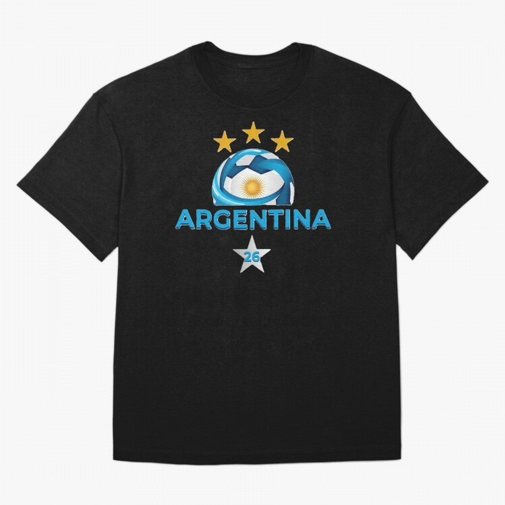 Argentina 2026 Stars Oversized T-Shirt Mark FIFA World Cup 2026 Group Stage Spirit, Built around England and Germany, Messi, Champion Mindset, Group Stage Buzz, Knockout Tension and Passionate Fan Culture; Perfect for Fans, Collectors, Family