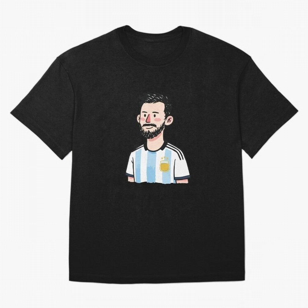 Argentina Soccer Football Player Oversized T-Shirt Show Your Stadium Side during FIFA World Cup 2026 USA Canada Mexico Connected to CR7 and Messi, Germany Energy, Retro Football Energy, Iconic Rivalries, Trophy Chase Drama and Stadium Atmosphere;