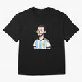 Argentina Soccer Football Player Oversized T-Shirt Show Your Stadium Side during FIFA World Cup 2026 USA Canada Mexico Connected to CR7 and Messi, Germany Energy, Retro Football Energy, Iconic Rivalries, Trophy Chase Drama and Stadium Atmosphere;