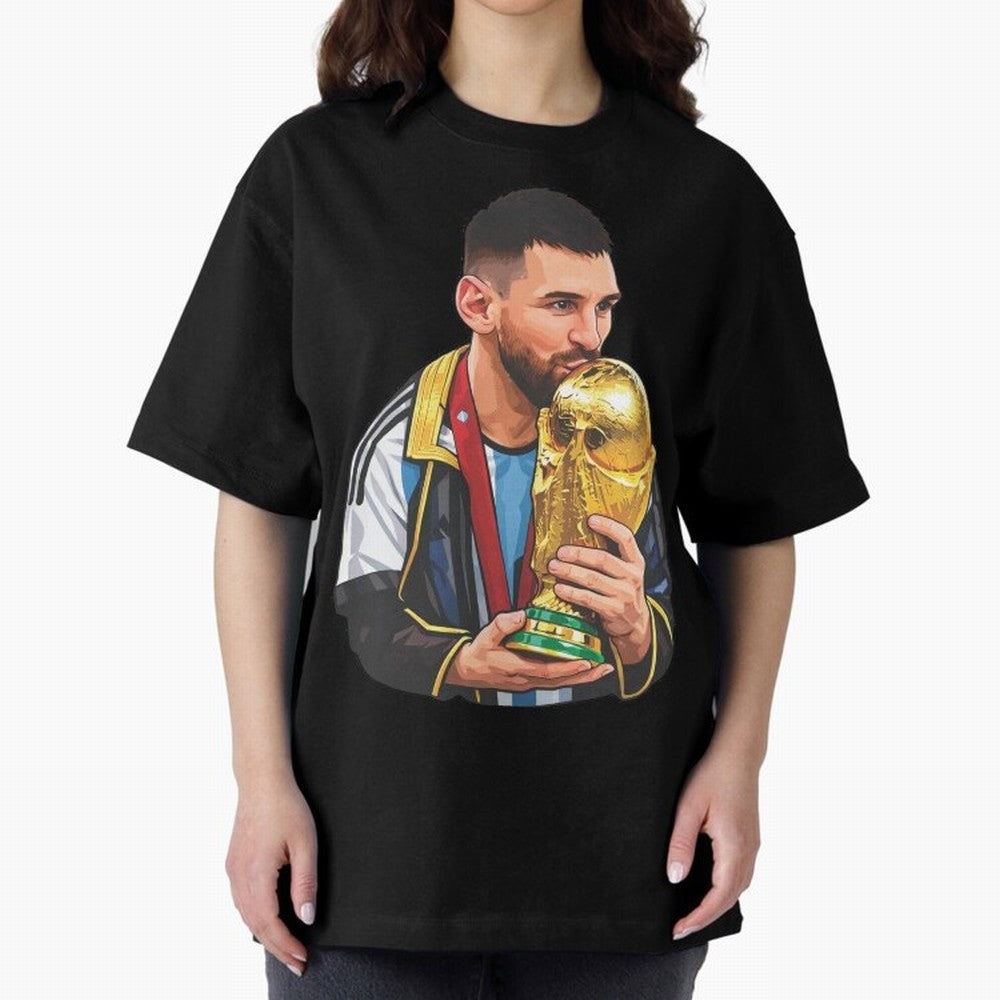 Messi celebrating the 2022 World Cup victory Classic T-Shirt Live the Energy of FIFA World Cup 2026 Group Stage Spirit, Capturing Argentina, France and Brazil, Messi and Cristiano Ronaldo, Goal Celebration Energy, Supporter Heritage, Football Icons